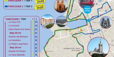 跳上跳下旅马赛，法国地图